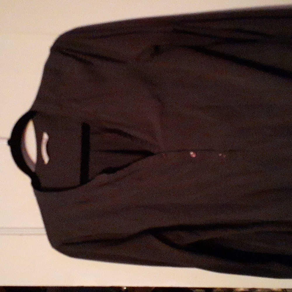 Womens Dark Grey Port Authority V Neck Work Shirt